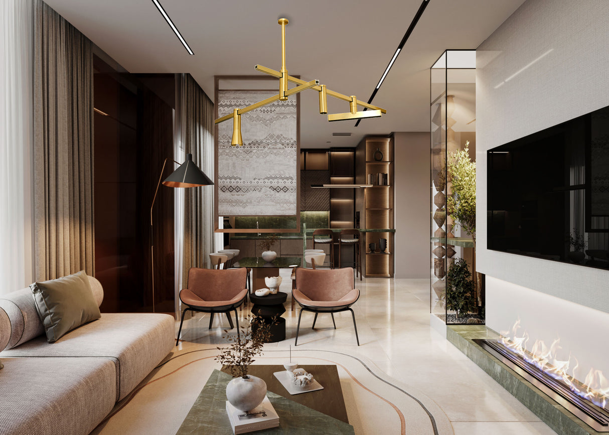 גוף תאורה למערכת מגנטית מג'יק 8W| פליז| 48V | דגם B