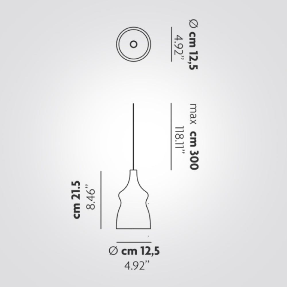 מנורת תליה Nostalgia קטן רוז גולד