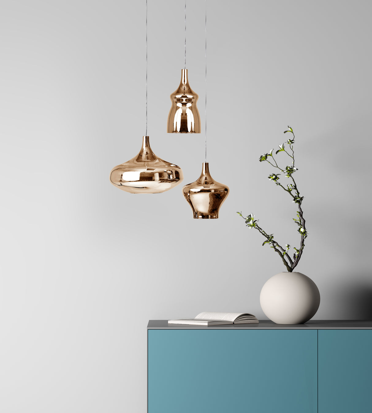 מנורת תליה Nostalgia בינוני זהב