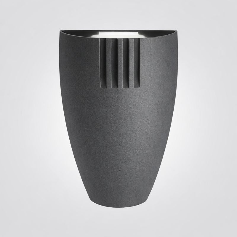 מנורת קיר גינה חוץ לד לוקאס| אפור כהה