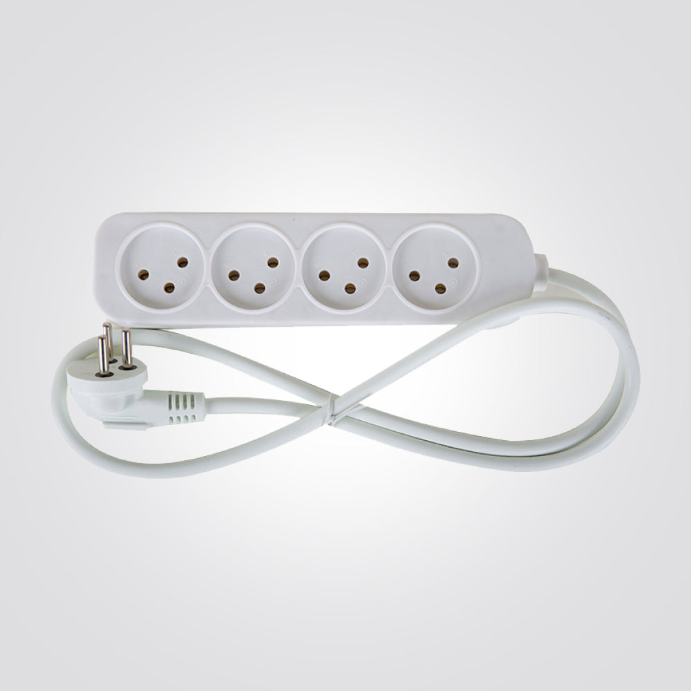 רב שקע 4 שקעים כולל כבל באורך 1 מטר SACO