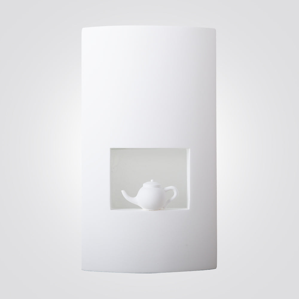 מנורת קיר גבס קומקום