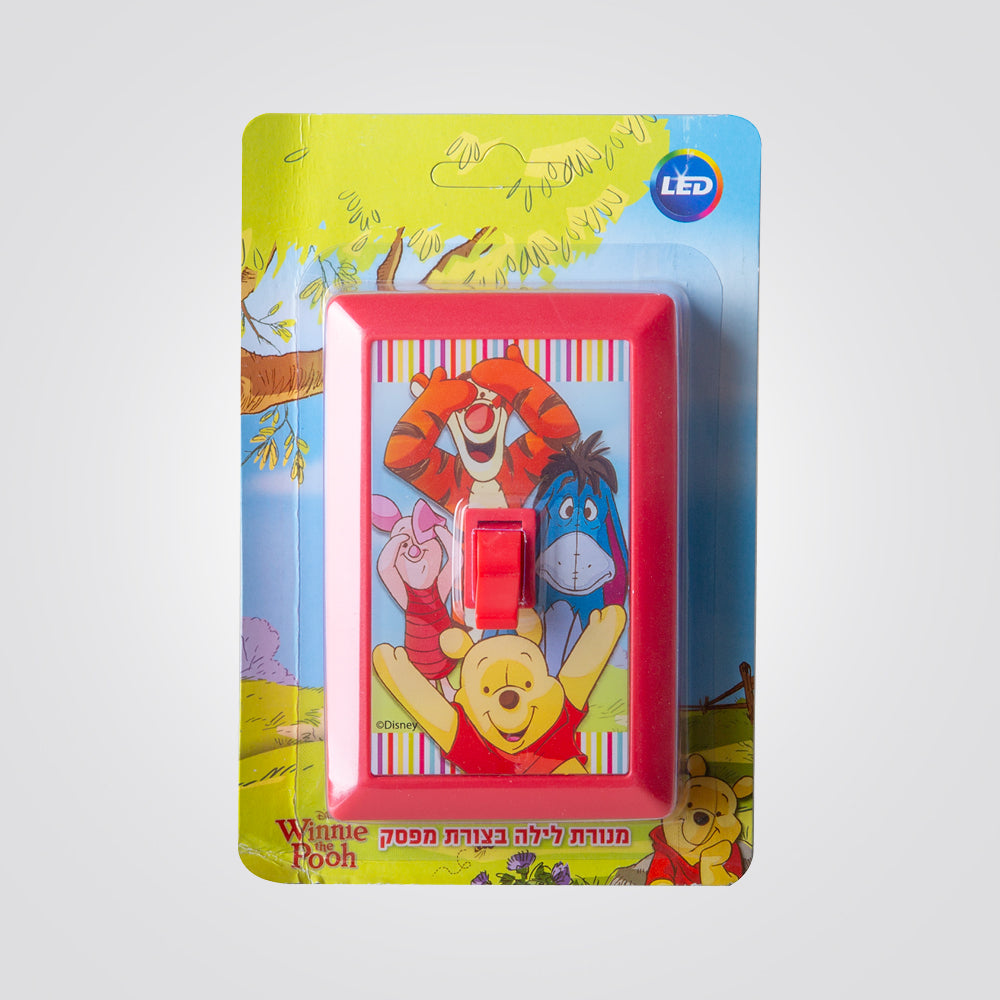 מנורת לילה מפסק פו הדב