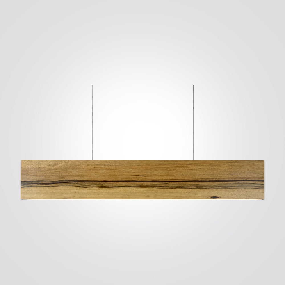 מנורת תלייה פרופיל עץ בעבודת יד