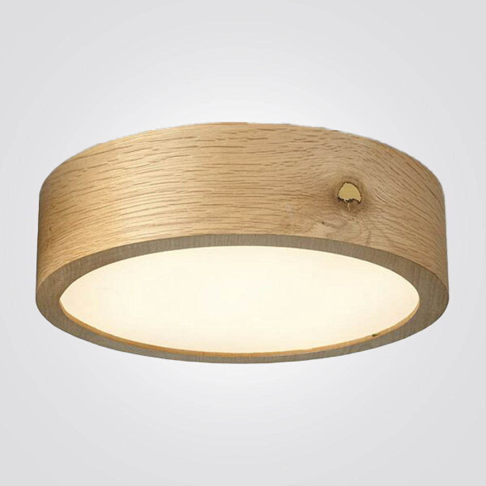 צמוד תקרה עגול עץ בעבודת יד