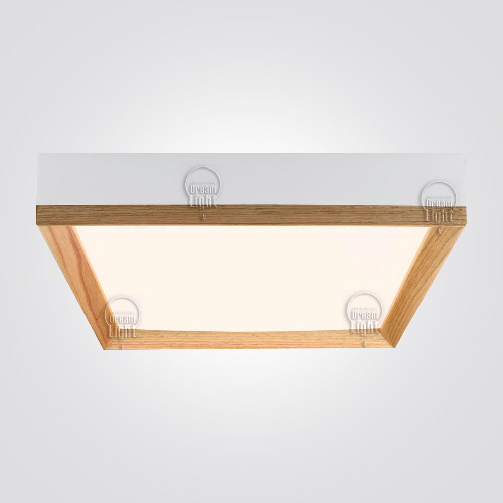 צמוד תקרה עץ מרובע בעבודת יד