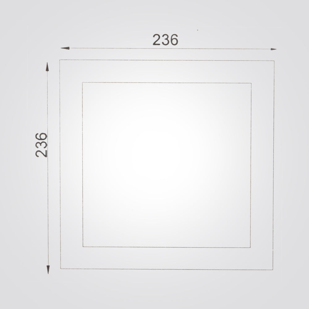 שקוע תקרה גבס מרובע מרסדס