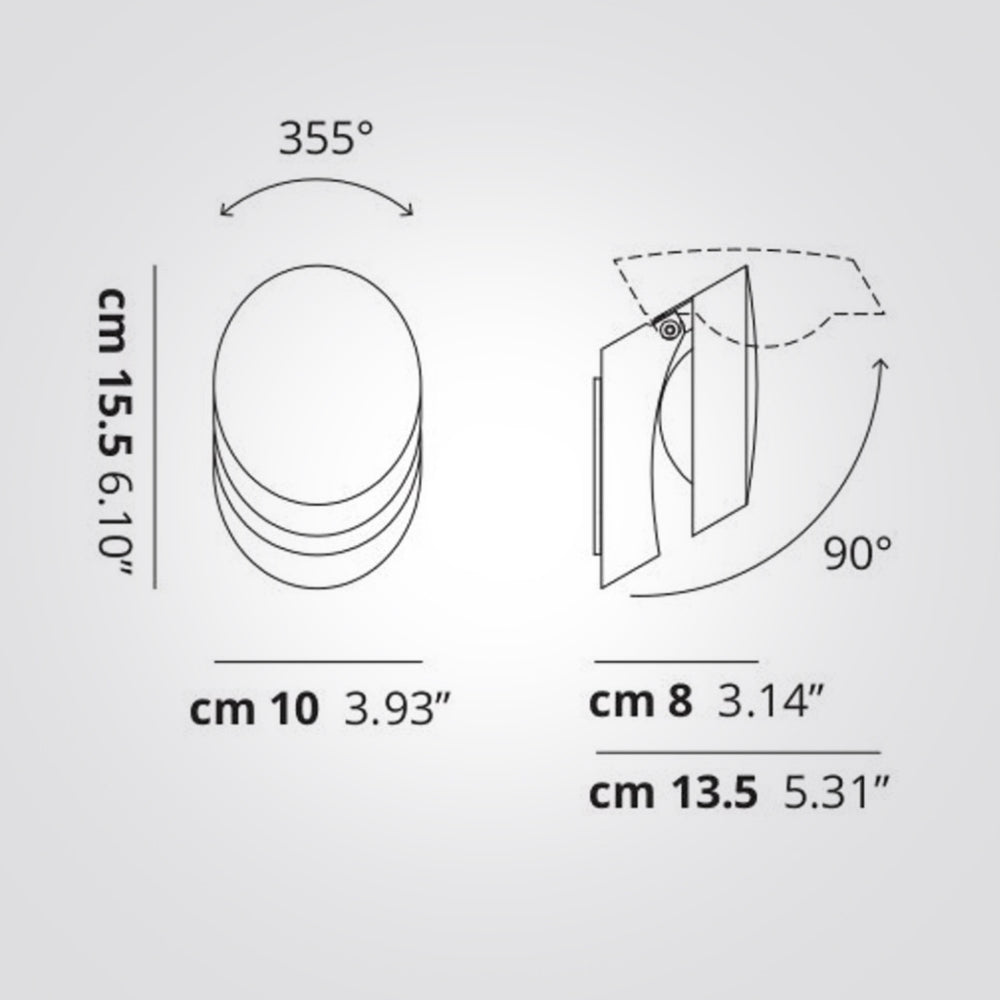 מנורת קיר Pin-Up לבן