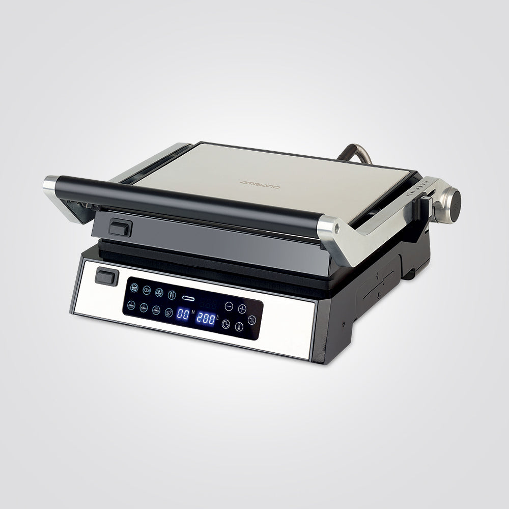 טוסטר לחיצה גריל מקצועי תצוגה דיגיטלית נפתח 180° 2200W