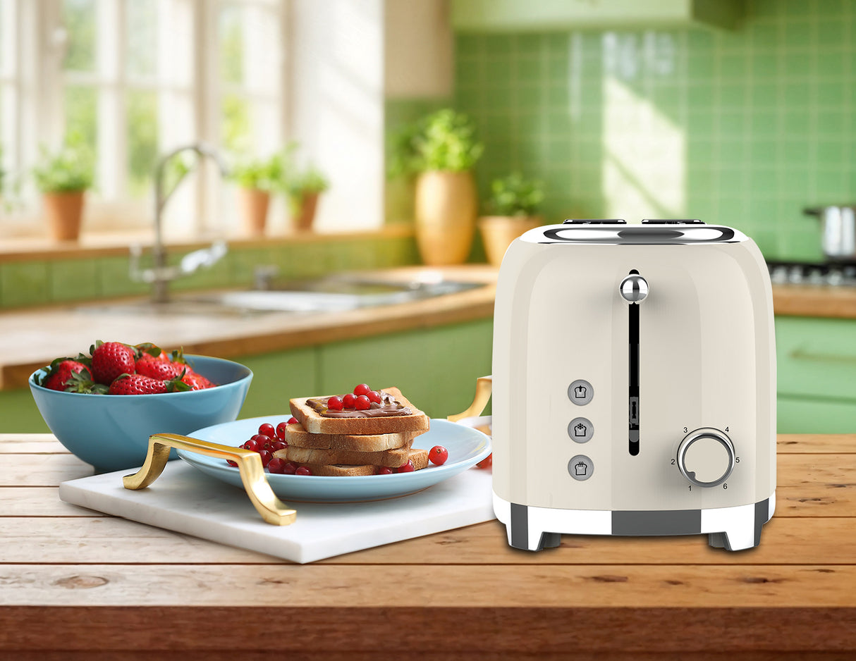 טוסטר מצנם קופץ 2 וינטאג׳ פרוסות שמנת 815W