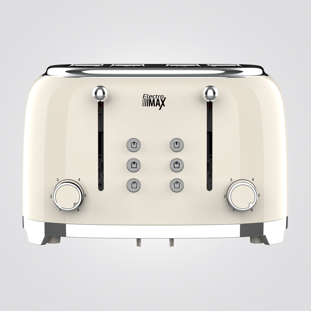 טוסטר מצנם קופץ 4 וינטאג׳ פרוסות שמנת 1630W