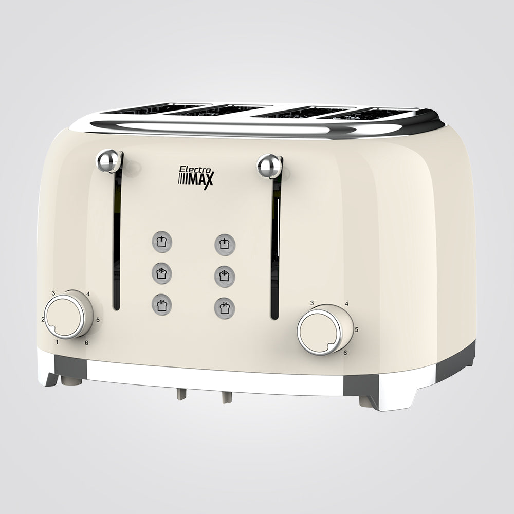 טוסטר מצנם קופץ 4 וינטאג׳ פרוסות שמנת 1630W