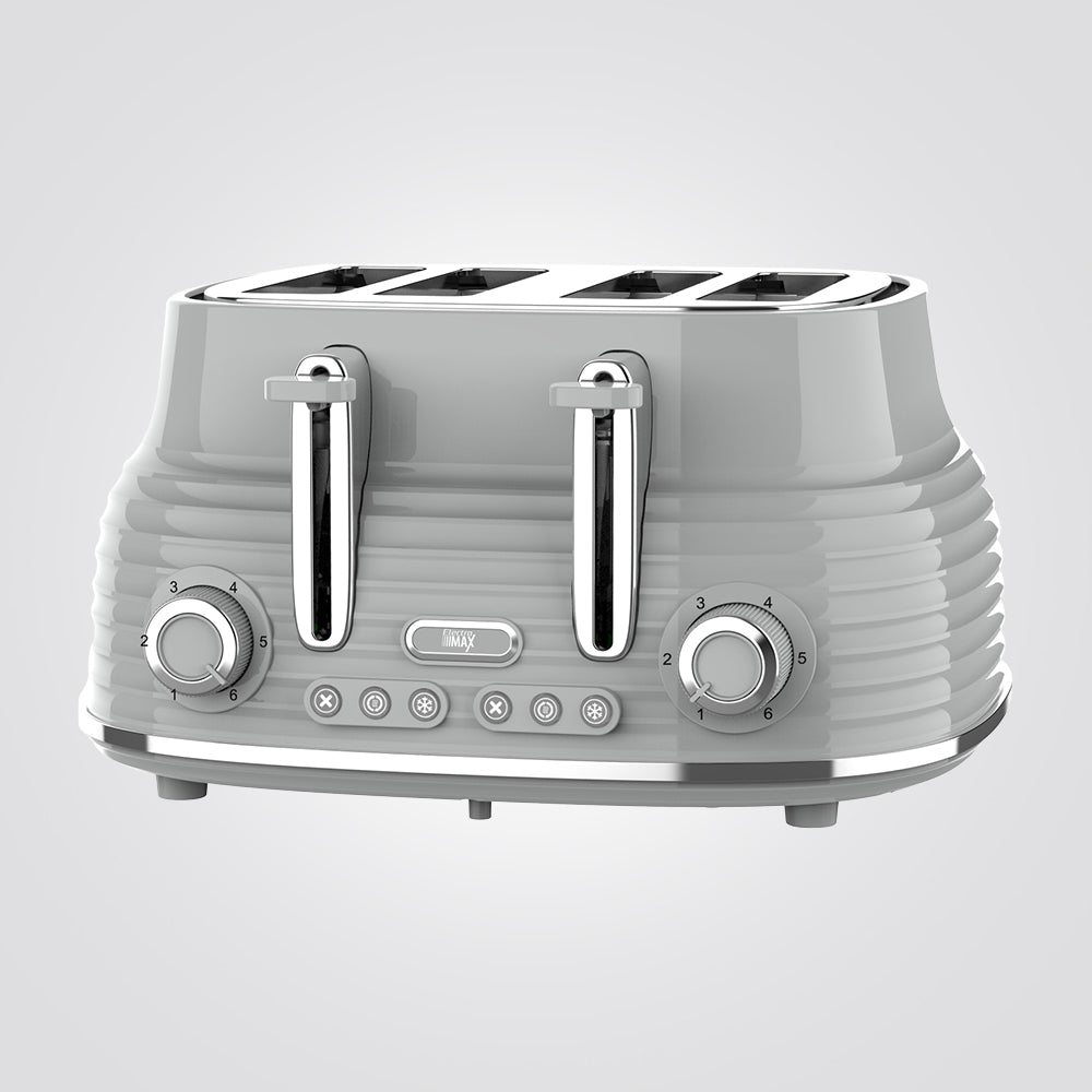 טוסטר מצנם קופץ 4 וינטאג׳ פרוסות אפור 1630W