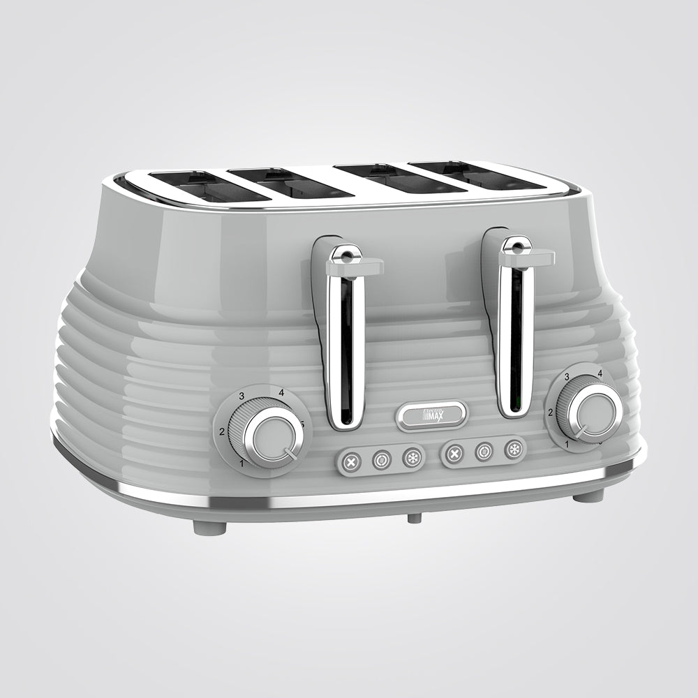 טוסטר מצנם קופץ 4 וינטאג׳ פרוסות אפור 1630W