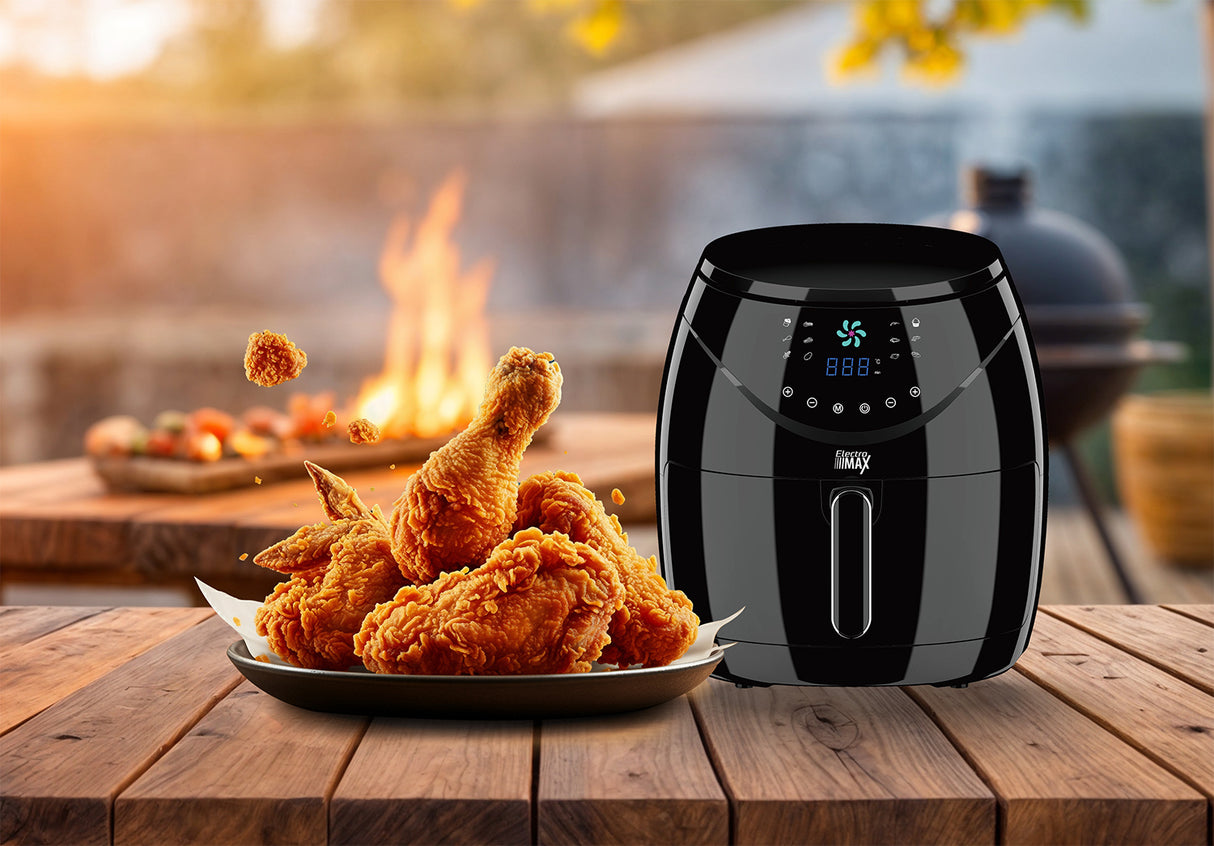 סיר טיגון אוויר דיגיטלי ללא שמן 6 ליטר שחור (AIR FRYER)