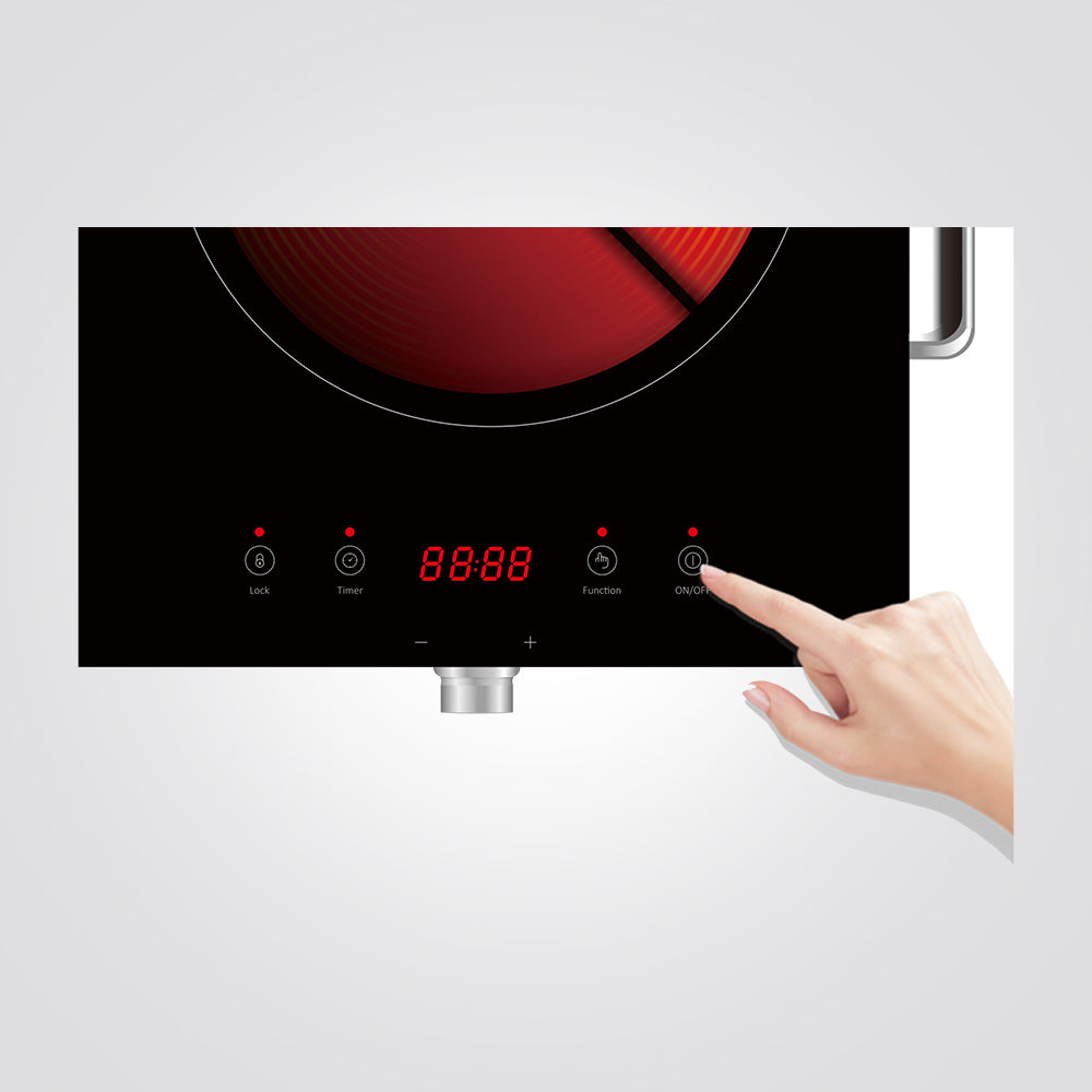 כירה קרמית כפולה אינפרא אדום