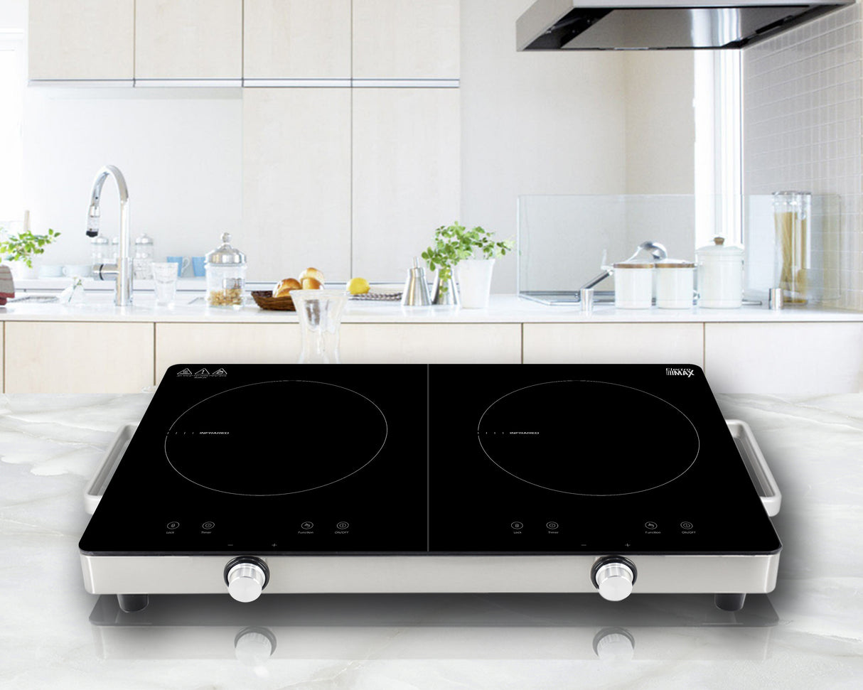 כירה קרמית כפולה אינפרא אדום