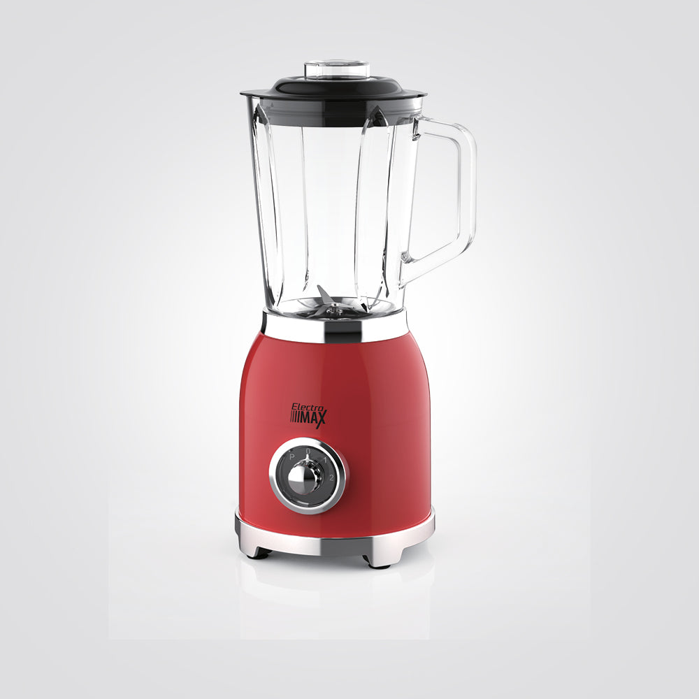 בלנדר חשמלי זכוכית אדום 600W