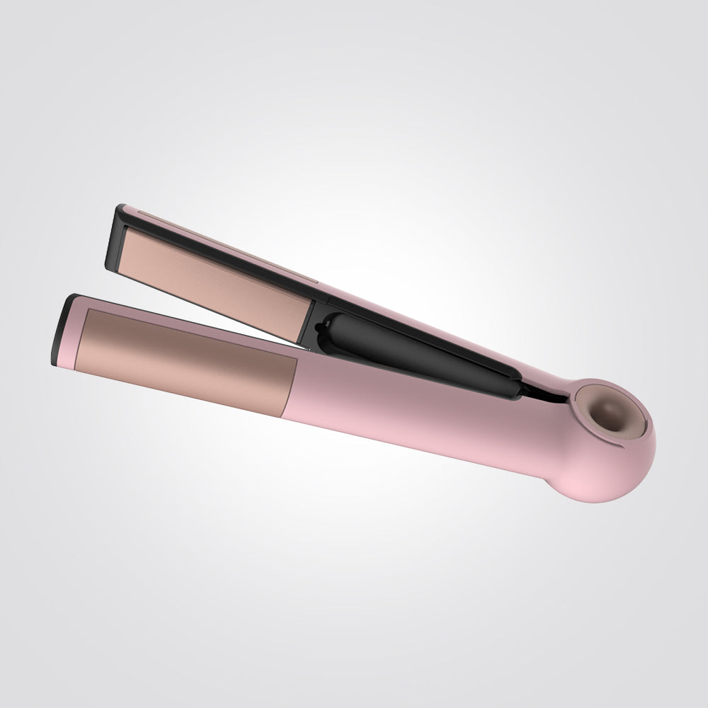 מחליק שיער נטען + מסרק להחלקת שיער נטען 2 ב-1