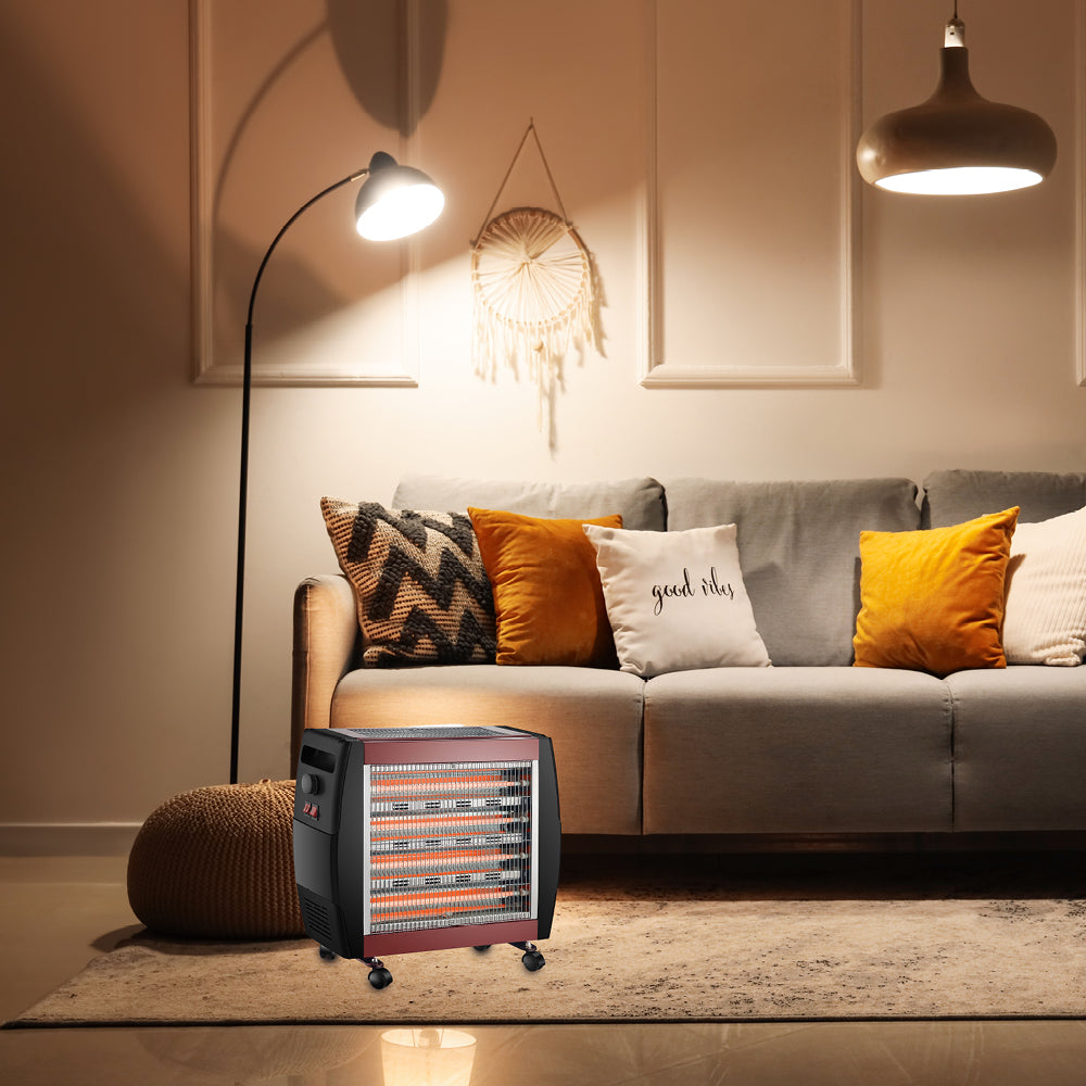 תנור חימום קוורץ 2400W עם מפזר חום מובנה