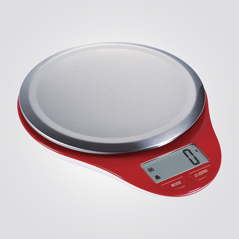 משקל אלקטרוני עגול למטבח עד 5 ק"ג דיוק 1 גרם