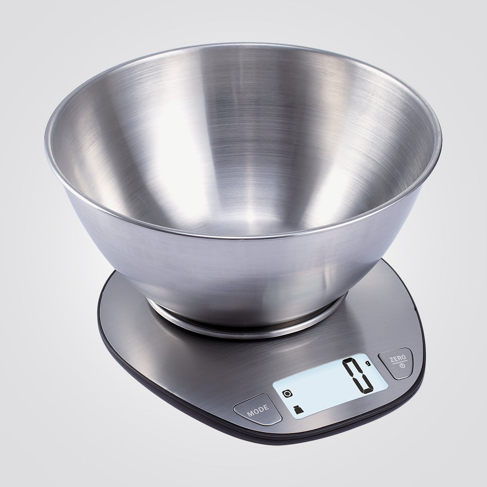 משקל קערת אלקטרוני למטבח עד 5 ק"ג דיוק 1 גרם נירוסטה