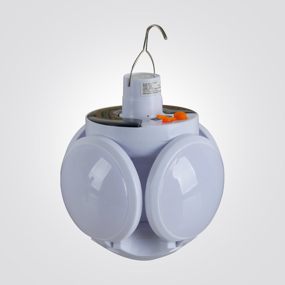 פנס נטען קמפינג סולארי+ וו תלייה