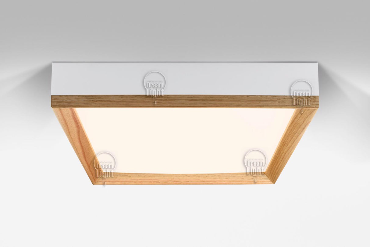 צמוד תקרה עץ מרובע בעבודת יד