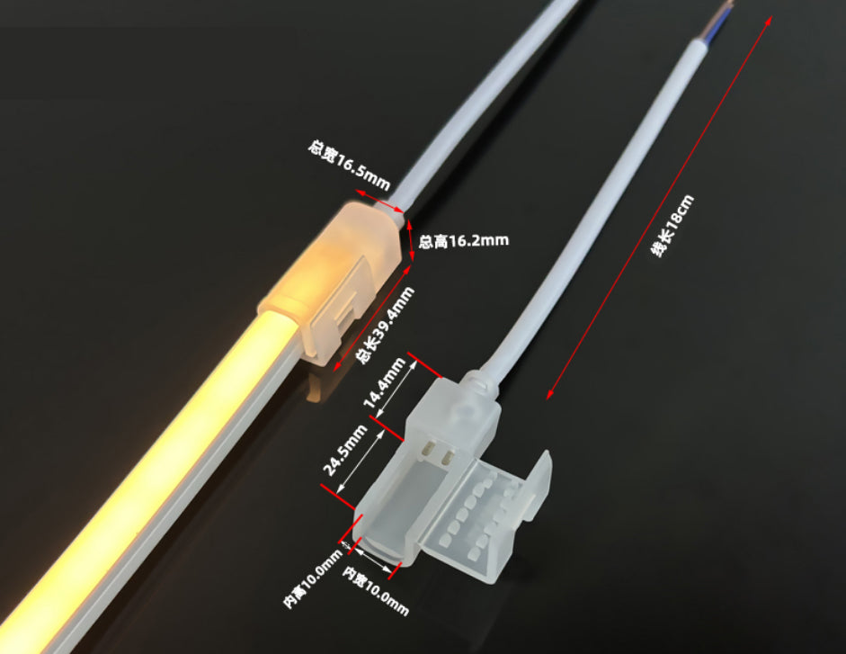 מחבר מהיר לסרטי לד NEON בגודל 10×10 מ"מ | תואם 12V/24V
