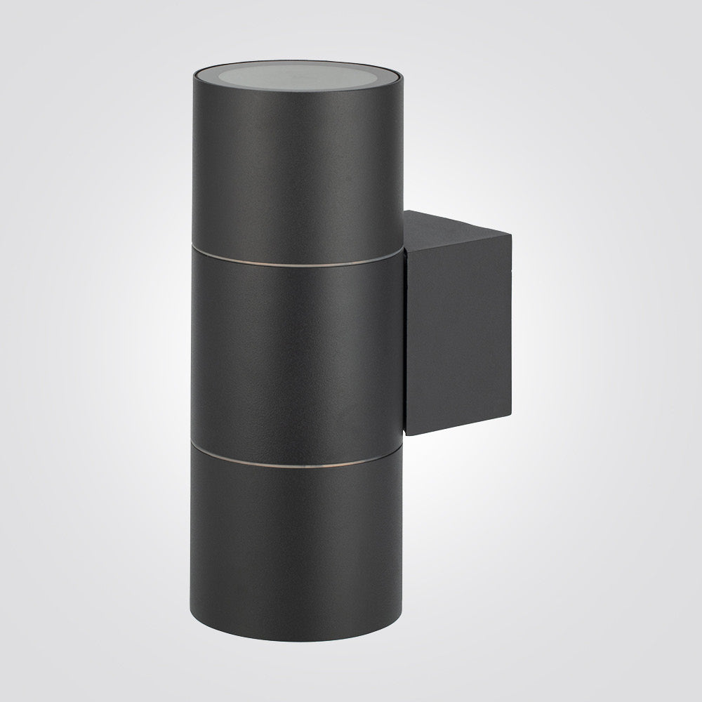 מנורת קיר חוץ אפ-דאון | 2×E27 | לבן / שחור | IP65 | Class