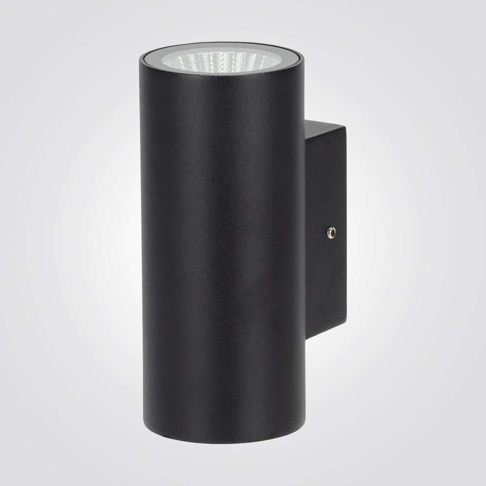 מנורת קיר חוץ אפ-דאון | 2×6W | לבן / שחור | IP65 | Class