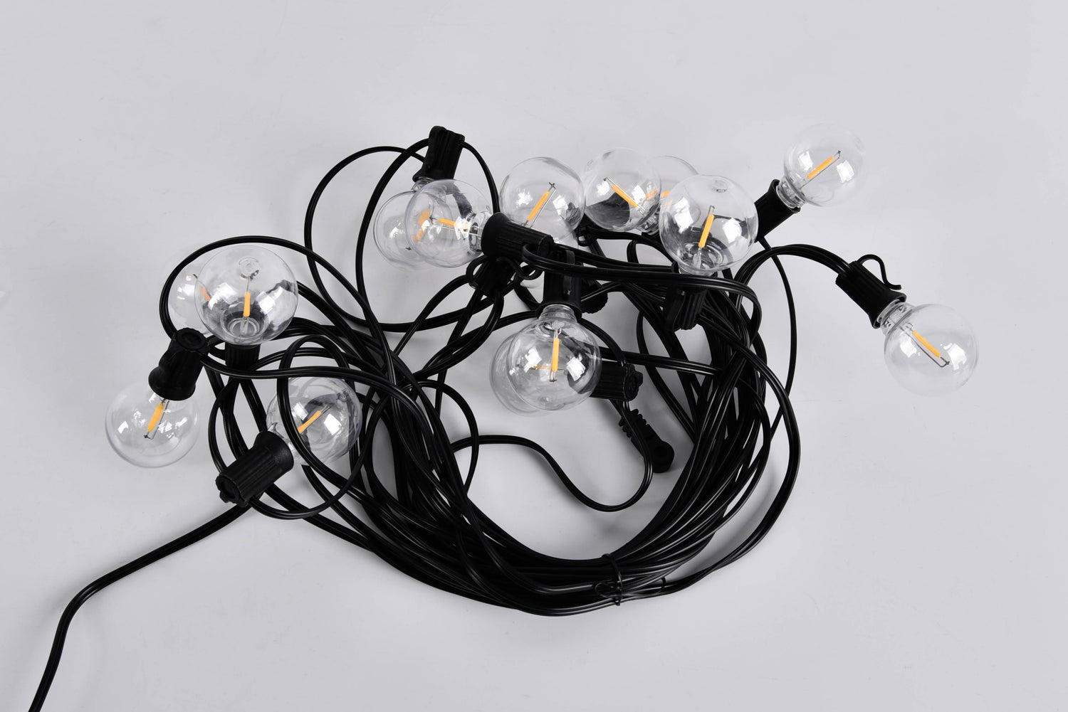 שרשרת תאורת לד סולארית G40 באורך 5 מטר