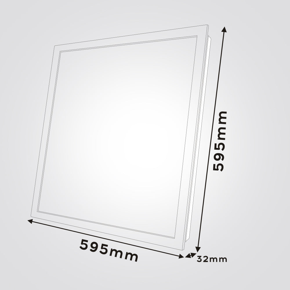 פאנל לד פרבולי לתקרה אקוסטית דנוור 59.5X59.5| 40W| CCT