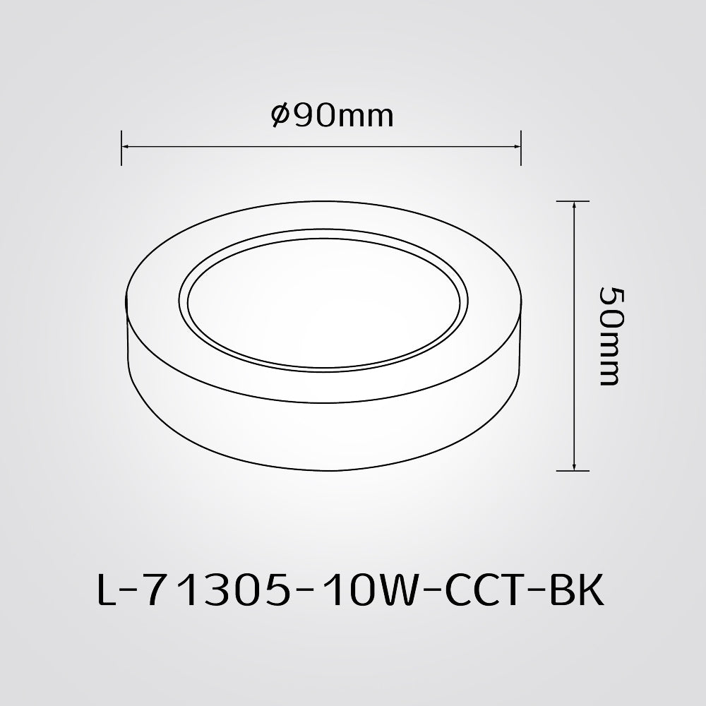 ספוט צילינדר שחור | 10W / 15W / 25W | CCT