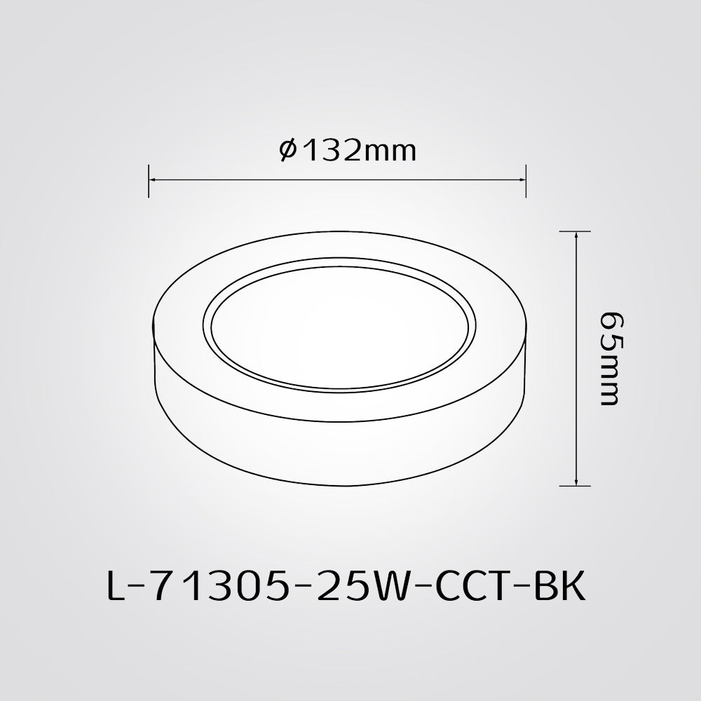 ספוט צילינדר שחור | 10W / 15W / 25W | CCT