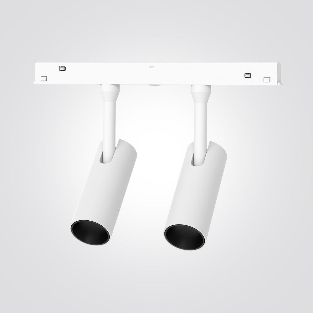 ספוט הר זוגי מגנטי לפס צבירה – דגם Classico | 5W | 48V | שחור