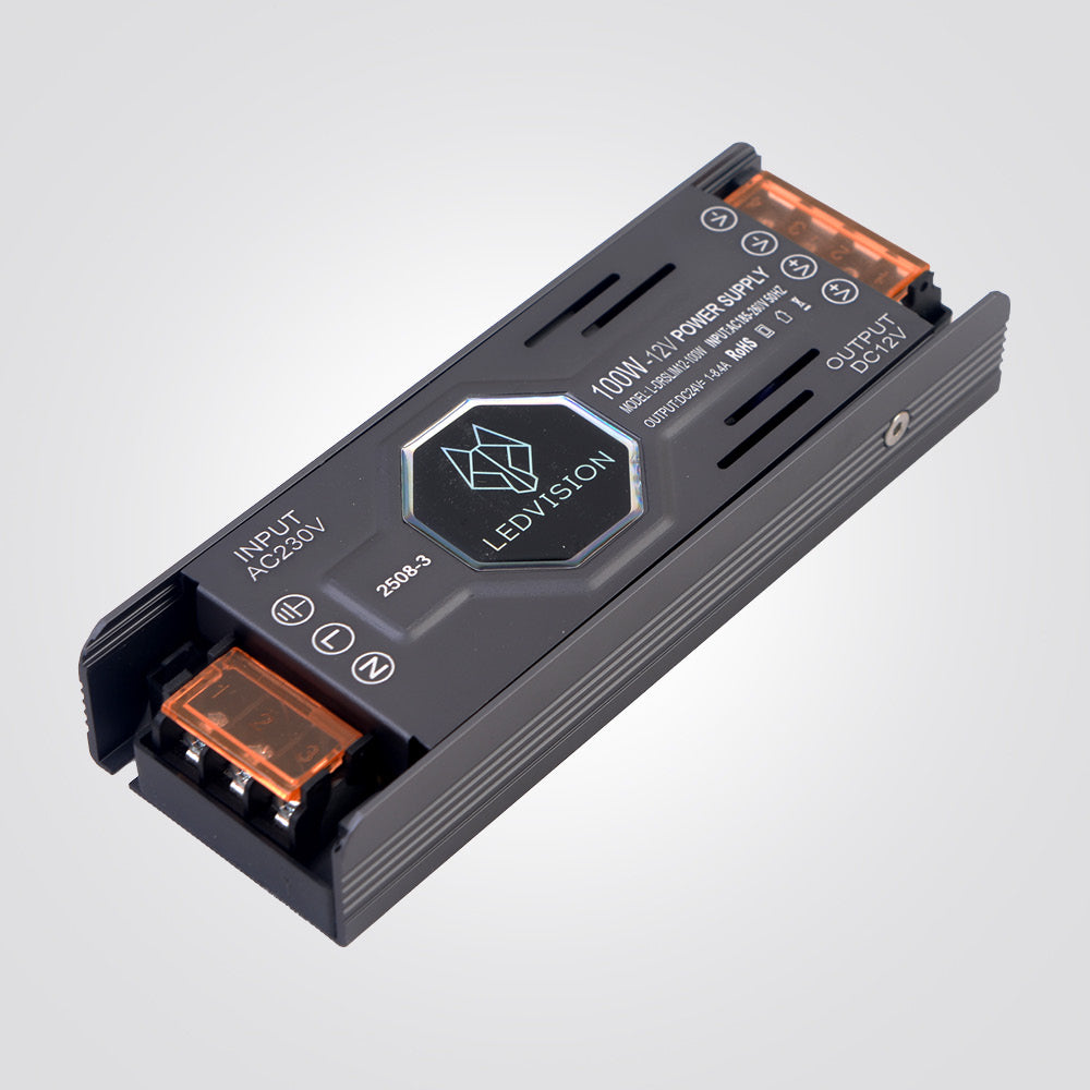 דרייבר סלים 12V הספק 100W | זרם 8.3A