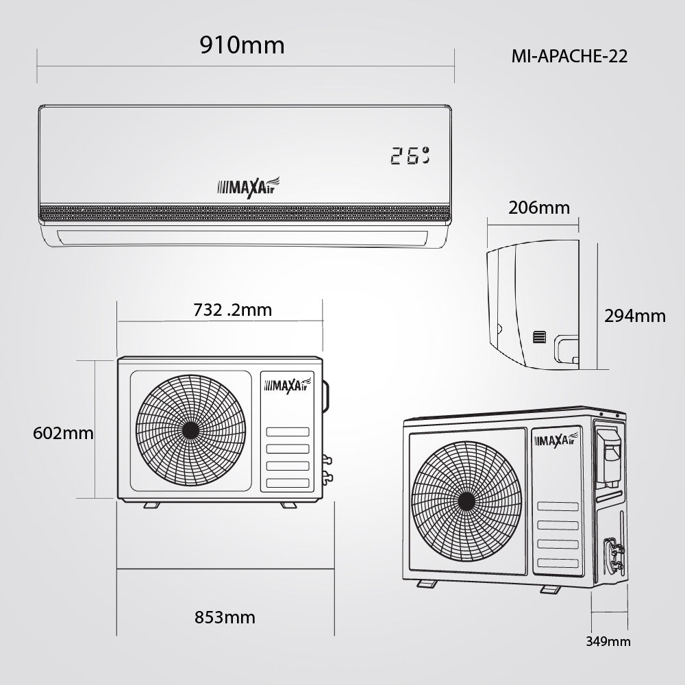 מזגן עילי APACHE כ"ס 2