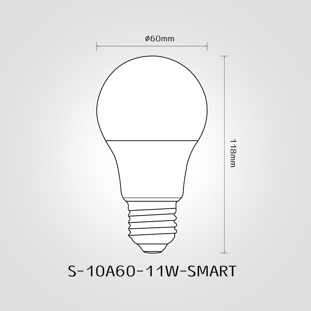 נורת לד חכמה A60 – שליטה חכמה מהאפליקציה