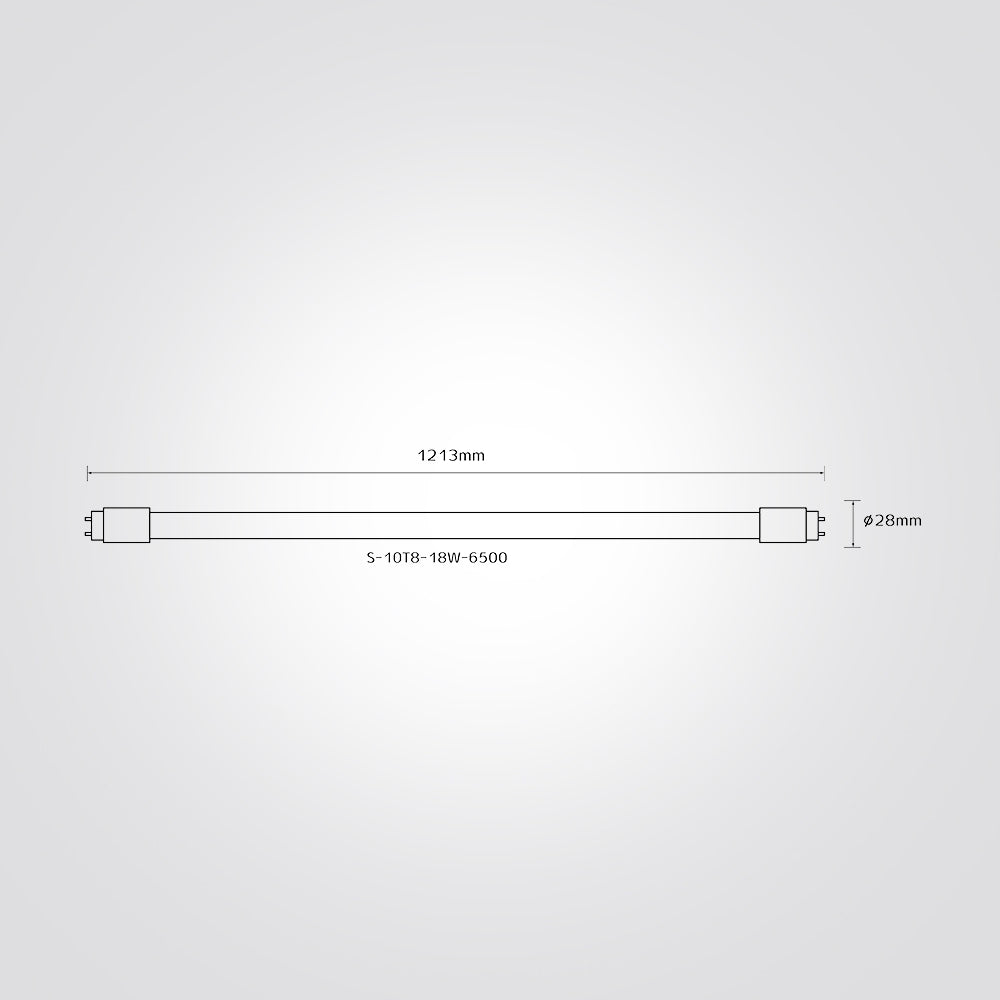 נורת פלורסנט לד 18W T8