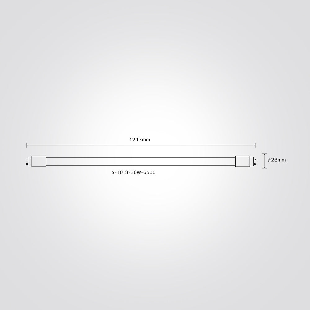 נורת לד T8 באורך 2384 מ"מ | 36W | 4000 lm G13