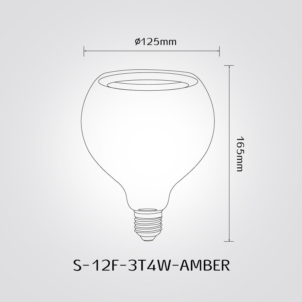 נורת LED דקורטיבית 6W E27 2200K 260LM RA90