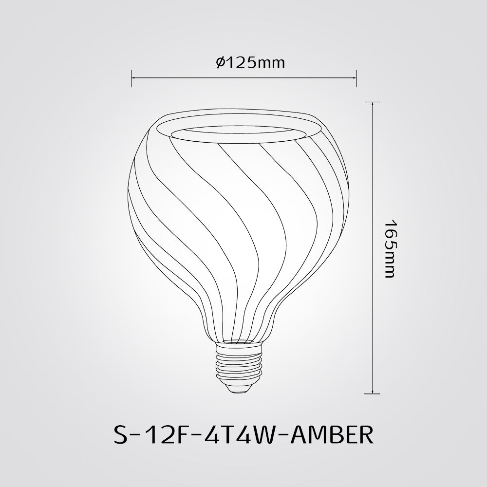 נורת LED דקורטיבית 6W E27 1900K 250LM RA90