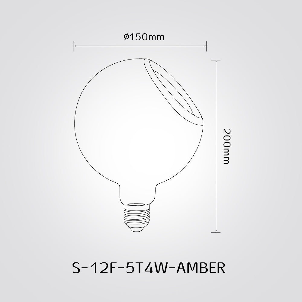 נורת LED דקורטיבית 4.5W E27 1900K 260LM RA90