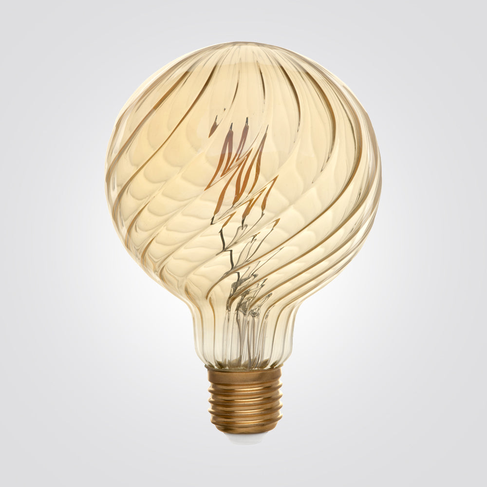 נורת LED דקורטיבית אמבר QQ-95 E27, 4W, 2700K