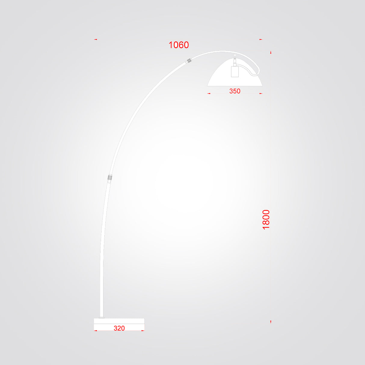 מנורת עמידה אלסקה