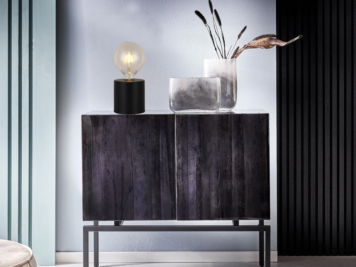 מנורת שולחן ולטה שחור| זהב