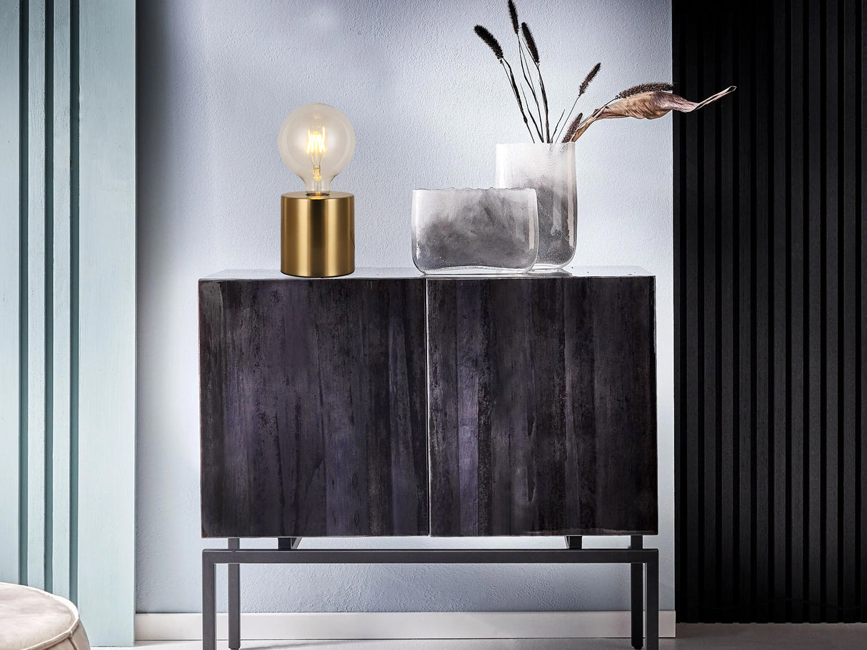 מנורת שולחן ולטה שחור| זהב