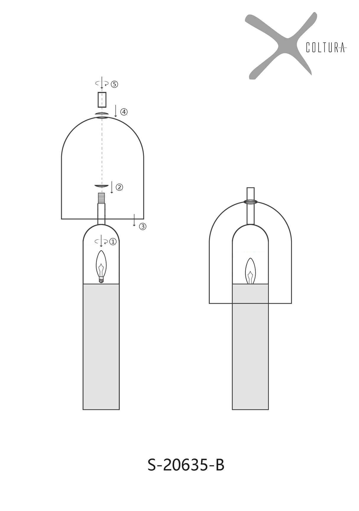 מנורת שולחן רמה דגם| B