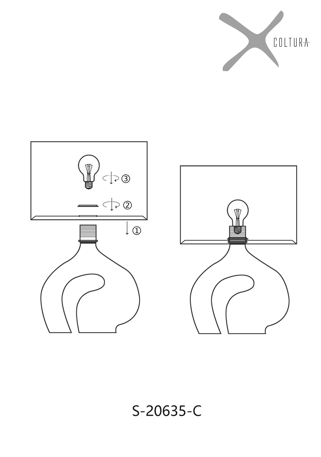 מנורת שולחן רמה דגם| C